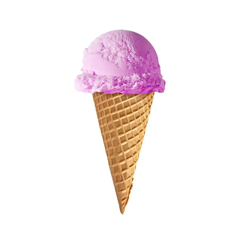 Strawberry Cream Cone – Sweet Cream & Fresh Berry Scoop