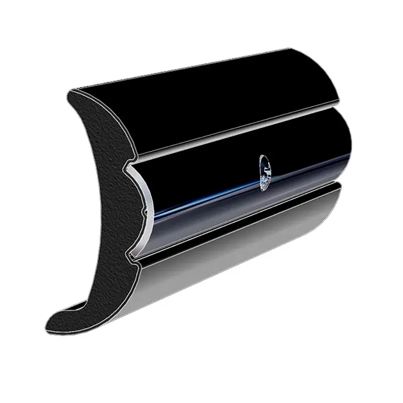 TACO 2″ x 7/8″ Rigid Vinyl Flex-Core Rub Rail – Black, 60-Foot Length