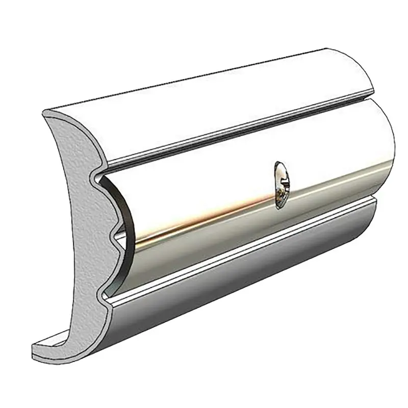 TACO Flex-Core Rigid Vinyl Rub Rail — 1.58″ × 0.635″, Frosty White, 60 ft Length (V21-9959WHC60D-1)