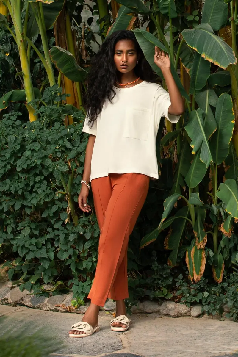 Tailored Pleated High-Waist Pants