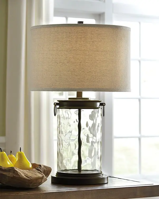 Tailynn Contemporary Table Lamp with Metallic Accents