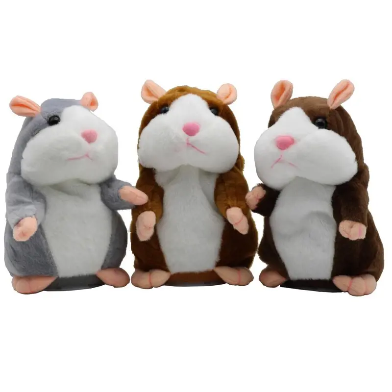 Talk-Back Hamster Plush Toy with Voice Recording Feature