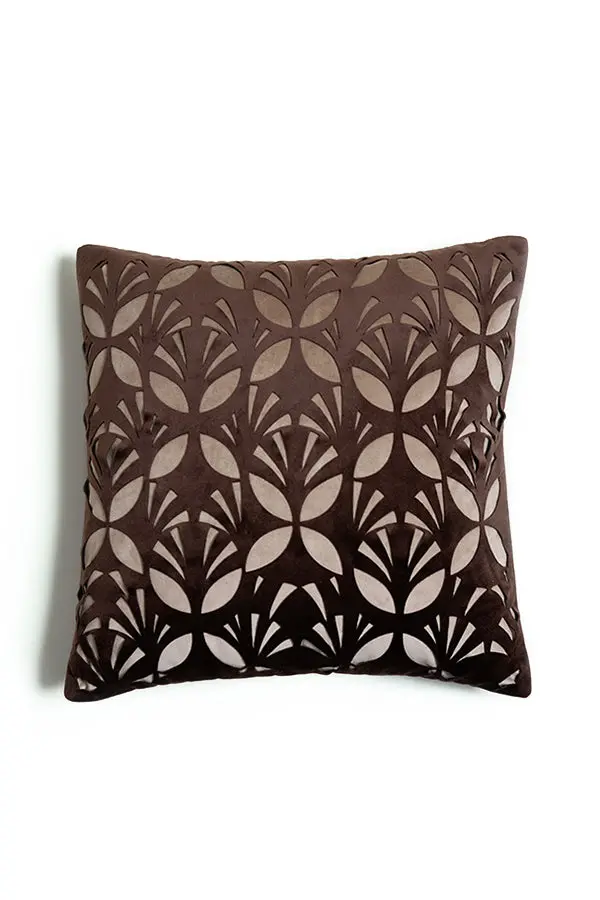 Taupe Solid Cushion Cover
