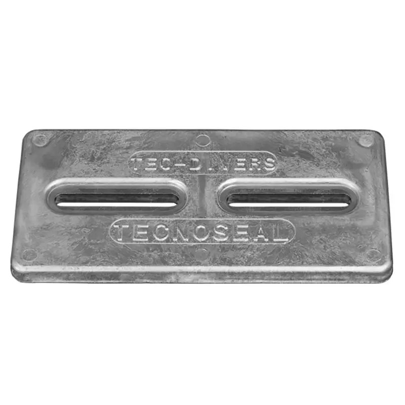Tecnoseal 12″ × 6″ × 1″ Rectangular Zinc Plate Anode with Mounting Inserts – TEC-DIVERSD