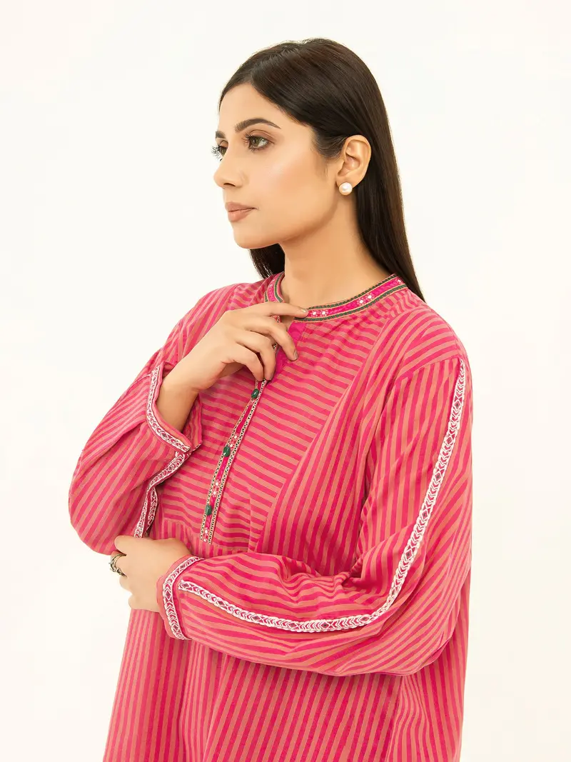 Textured Embroidered Top