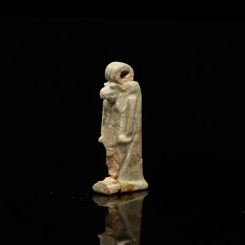 Thoth God Amulet, Egyptian Faience, Late Period, ca. 664–332 BCE