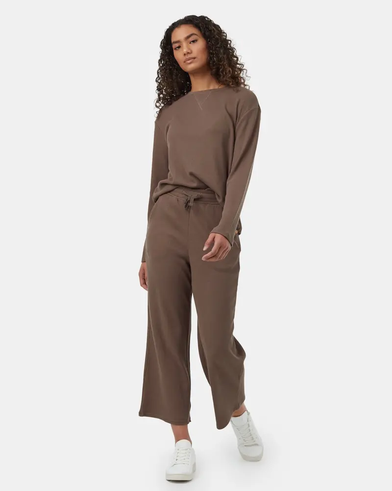 TreeWaffle Relaxed Cropped Trousers