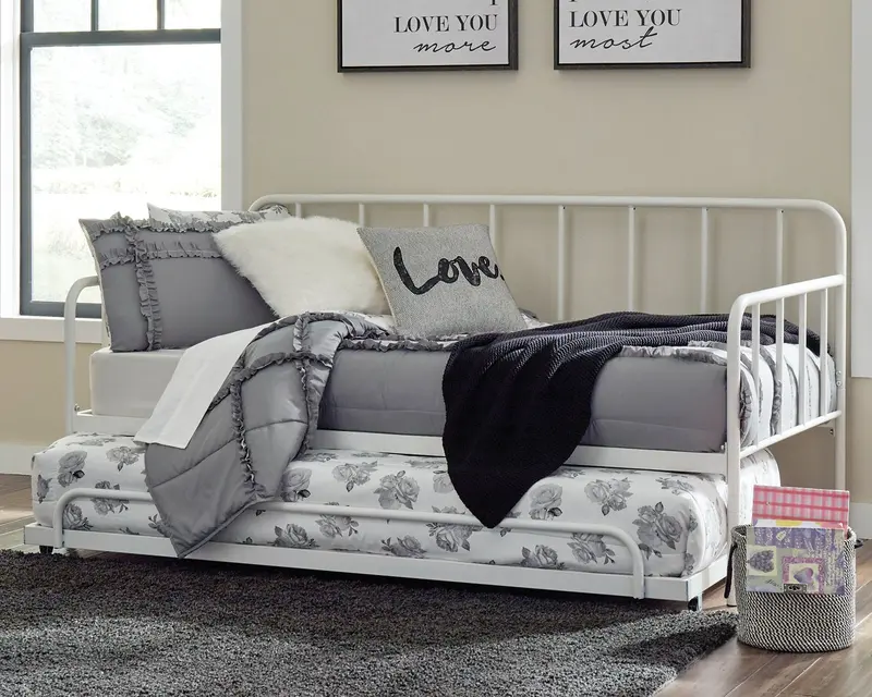 Trentlore Twin Metal Daybed with Hidden Trundle Storage