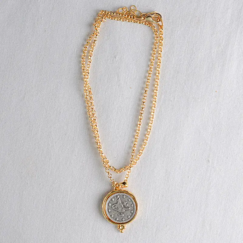Tughra Monogram Pendant Necklace