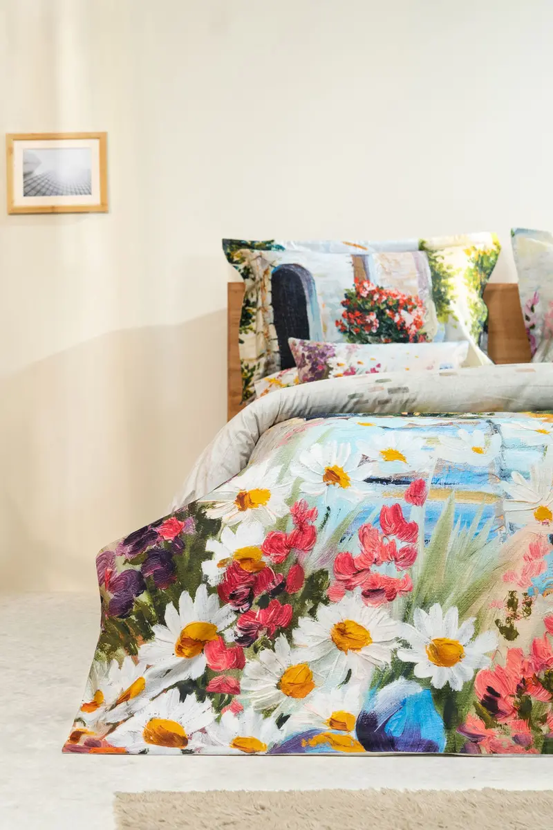 Tuscan Streets Inspired Quilt Cover