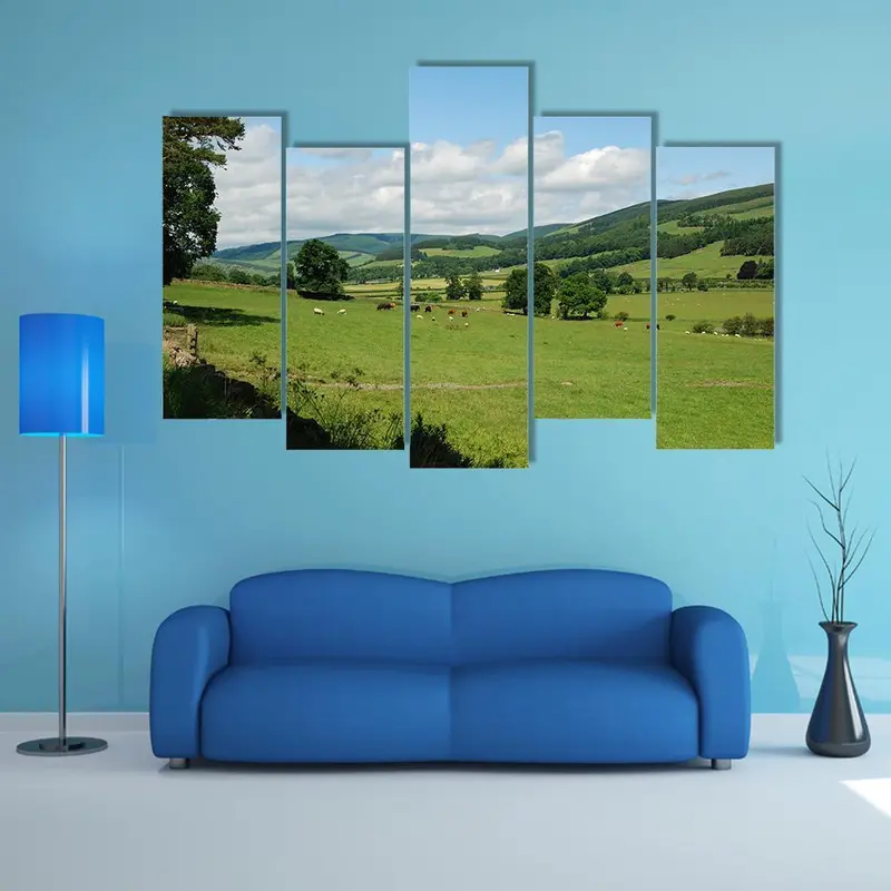 Tweed Valley Near Traquair Estate Canvas Art