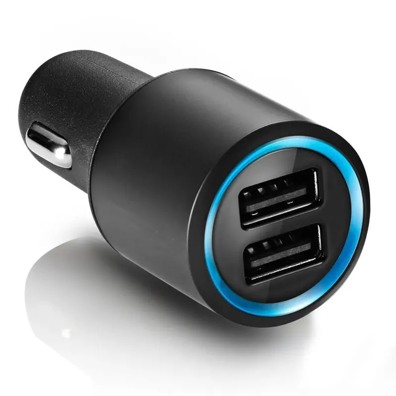 Ultra-Compact Dual-Port Fast-Charging Car Adapter