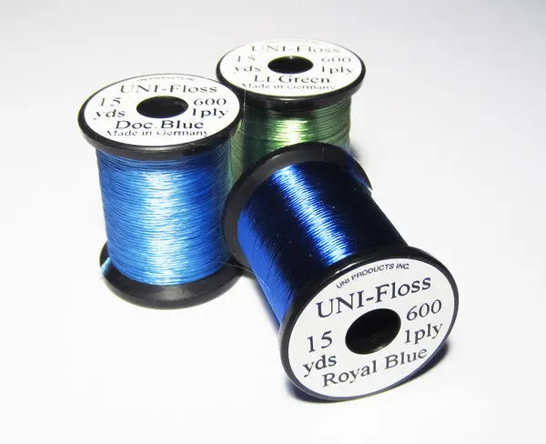 Uni Floss 600 – Single-Ply Waxed Floss for Fly Tying