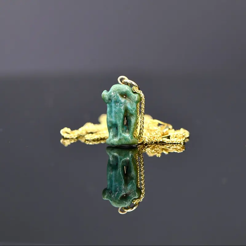 Uraeus Amulet, Egyptian Faience, 21st Dynasty, ca. 1069–945 BCE