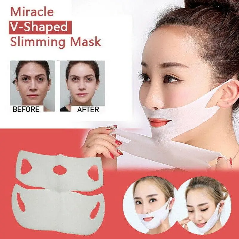 V-Shaped Facial Slimming Mask for Contouring & Lifting