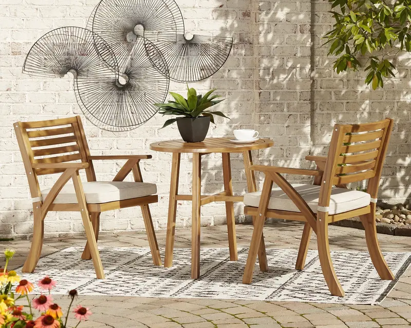 Vallerie All-Weather Outdoor Bistro Set (3-Piece)