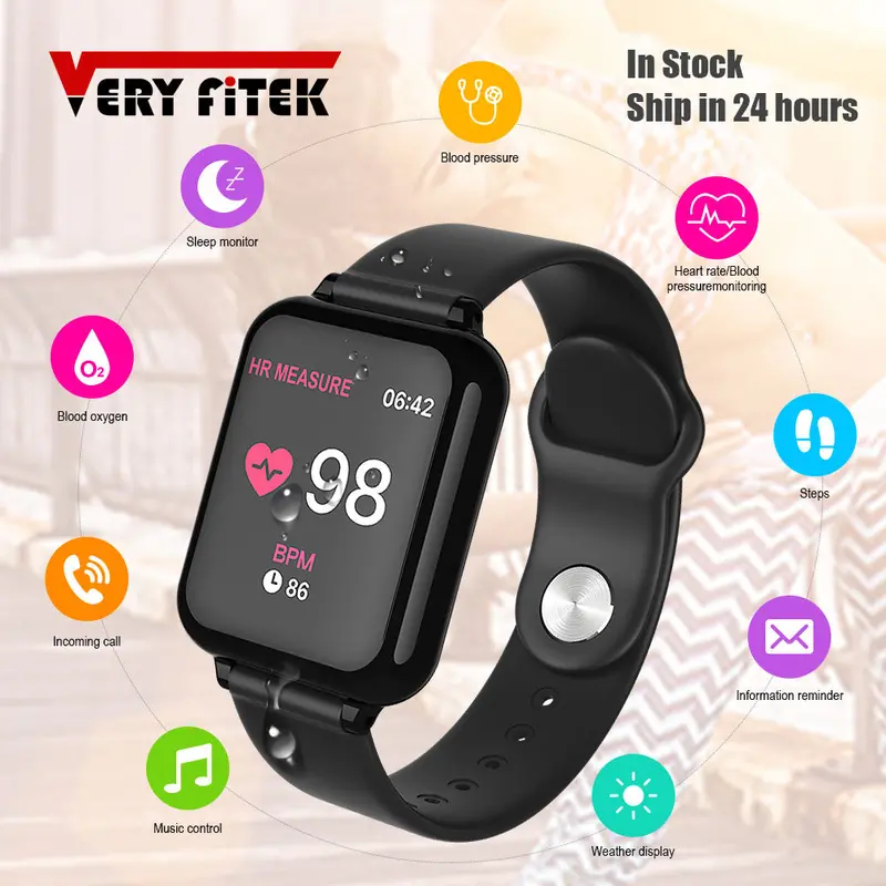 VERYFiTEK B57 Smart Bracelet – IP67-Fitness Tracker with Oxygen Saturation, Heart Rate, and Sleep Monitoring
