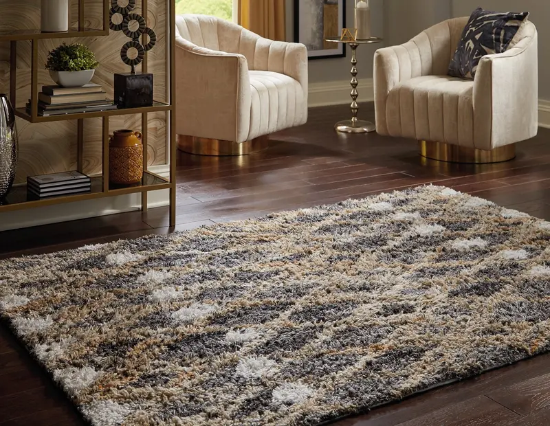 Vinmore Medium Area Rug – Textured Contemporary Floor Covering