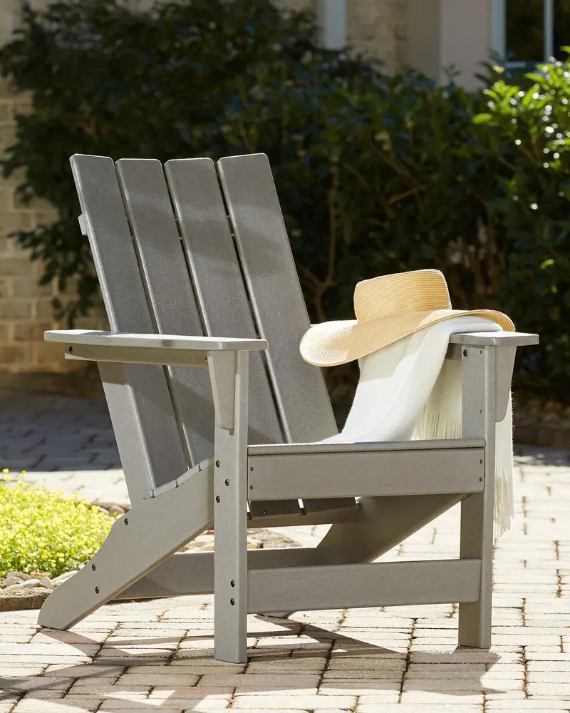 Visola Classic Adirondack Chair – Rustic Wooden Outdoor Accent Chair