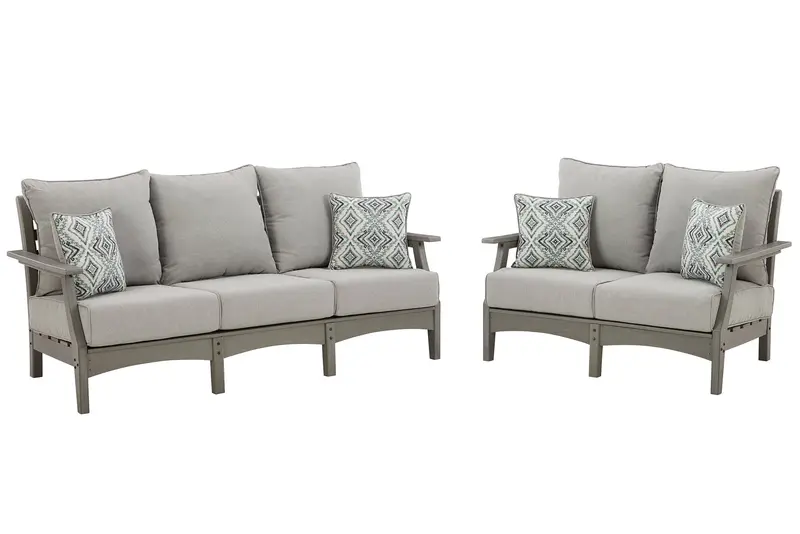 Visola Outdoor Seating Duo – 2-Piece Sofa and Armchair Pair