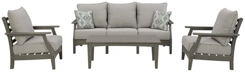 Visola Outdoor Sofa Conversation Set – 4-Piece Living Area Arrangement