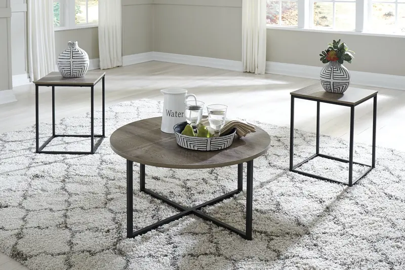 Wadeworth Nesting Table Set – 3-Piece Living Room Collection
