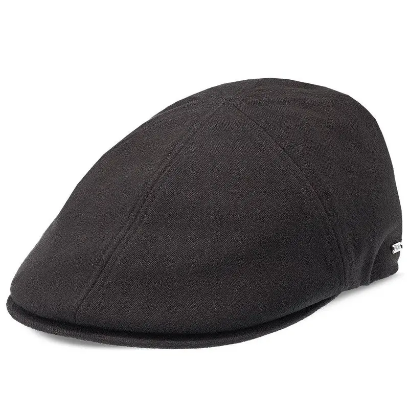 Walrus Hats Luxe Checkmate Duckbill Flat Cap – Premium Wool-Polyester Blend