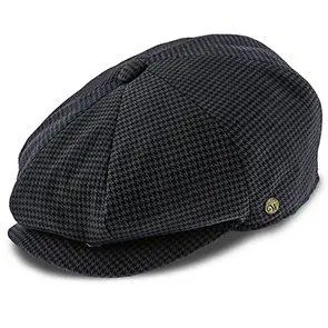 Walrus Hats Navy-Green Houndstooth Newsboy Cap – Oxford Style