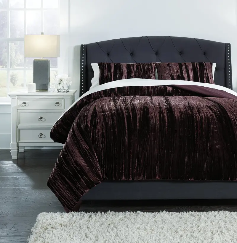 Wanete King-Size Comforter Set (3-Piece)