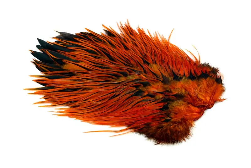 Whiting Brahma Rooster Saddle Hackle – Premium Dry Fly Feather Material
