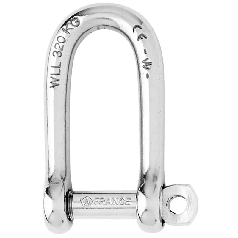 Wichard 10mm Self-Locking Long-D Shackle – 13/32-Inch Pin