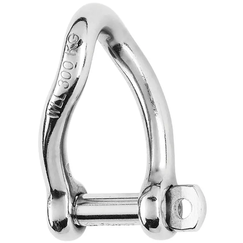 Wichard 10mm Self-Locking Twisted-D Shackle – 13/32-Inch Pin