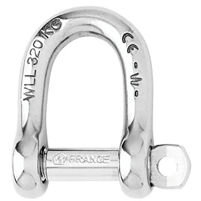Wichard 14mm Non-Self-Locking D-Shackle – 9/16-Inch Pin Size