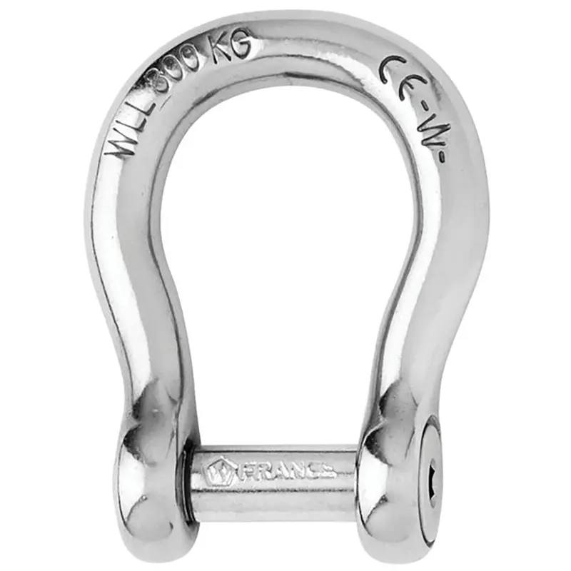 Wichard 6mm Allen Head Pin Self-Locking Bow Shackle – 1/4-Inch Pin