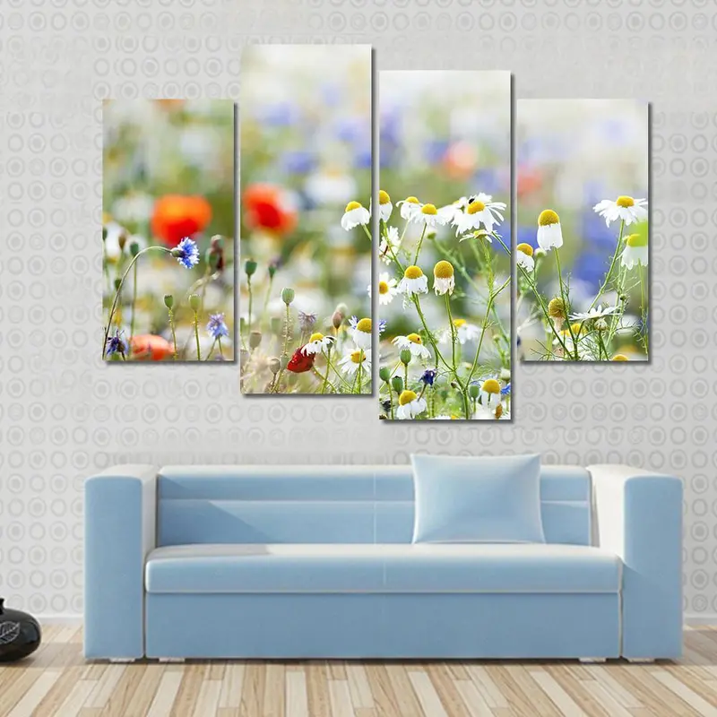 Wildflower Field Canvas Wall Art Print