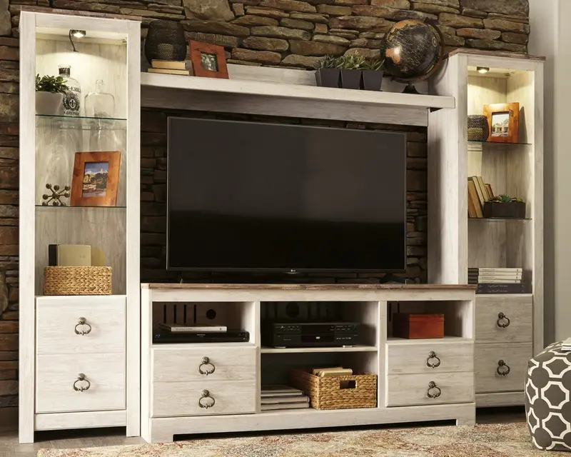 Willowton 4-Piece Modular Entertainment Center