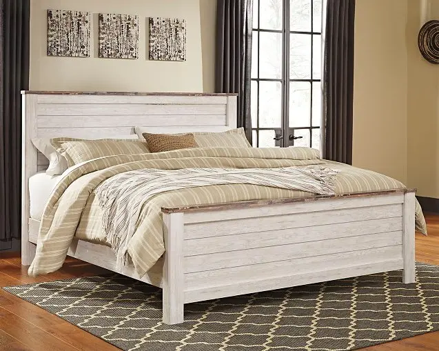 Willowton California King Panel Bed Frame