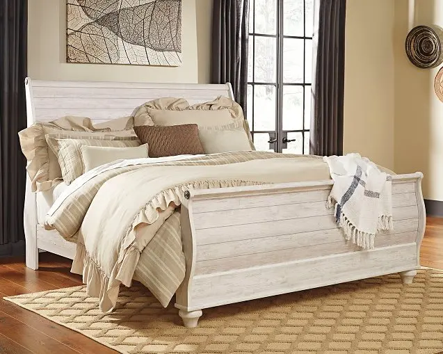 Willowton King-Size Sleigh Bed Frame