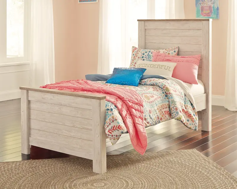 Willowton Twin-Sized Panel Bed Frame