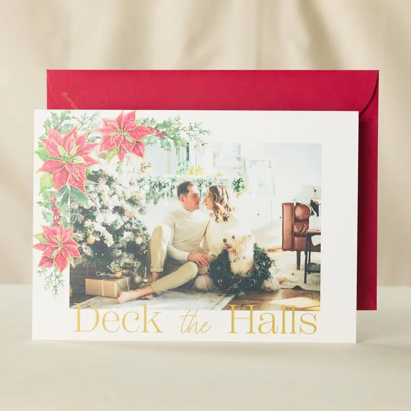 Winter Blooms Personalized Photo Card