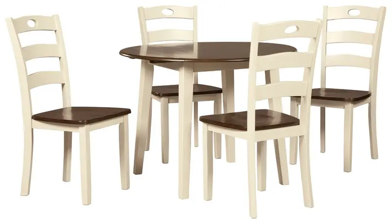 Woodanville 5-Piece Farmhouse Dining Set
