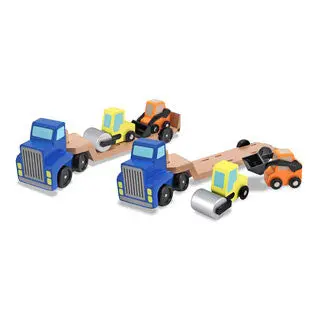 Wooden Low-Profile Loader Vehicle Toy