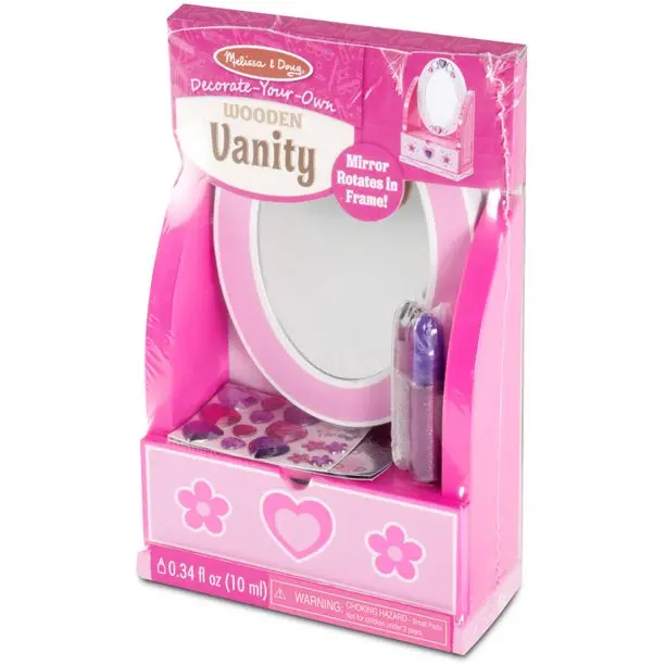 Wooden Vanity Kit – DIY Decorate-Your-Own Dress-Up Mirror