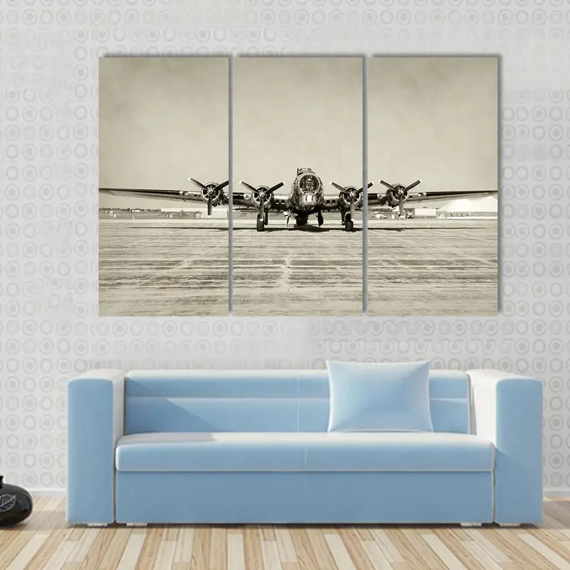 WWII B-17 Flying Fortress Frontal View Canvas Print