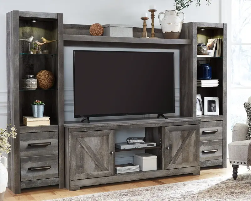 Wynnlow Four-Piece Modular Entertainment Center