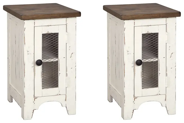 Wystfield 2-Piece End Table Set – Symmetrical Side Tables for Sofas or Beds