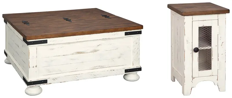 Wystfield 2-Piece Table Set – Coffee and End Table Pair for Balanced Layouts