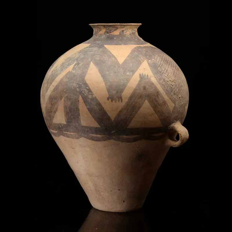 Yangshao Culture Terracotta Jar – Chinese Neolithic, 3rd Millennium BCE