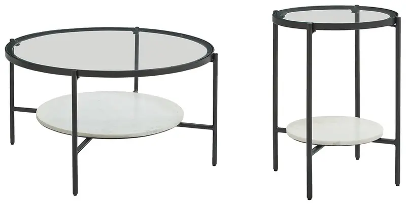 Zalany 2-Piece Space-Saving Table Set – Coffee and End Table