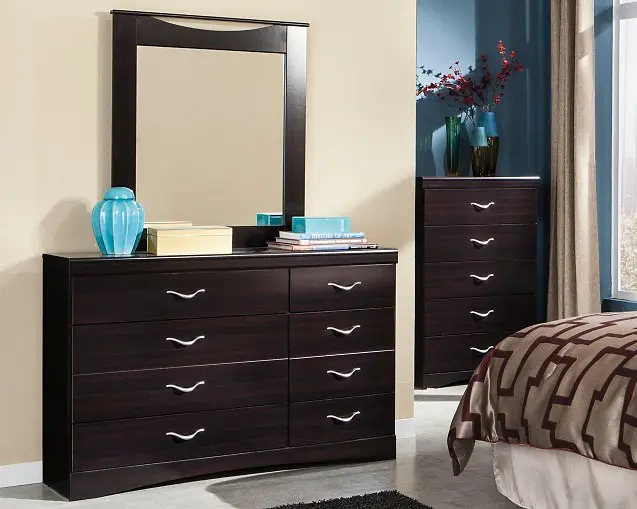 Zanbury 6-Drawer Dresser with Full-Length Mirror Included